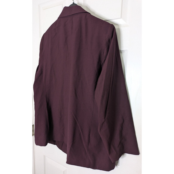 Womens Double Breasted Blazer XXL Maroon Lined Suit Jacket - Picture 4 of 10